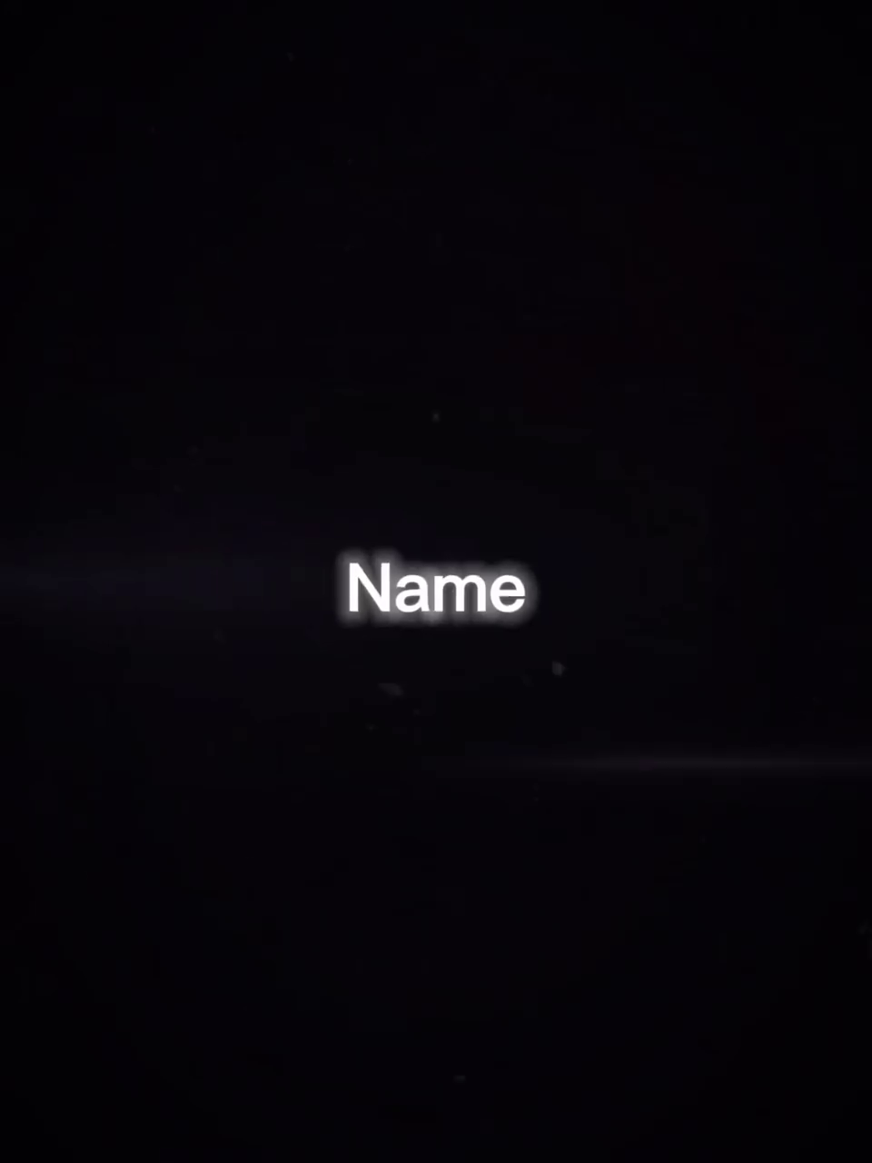 Name Trend CapCut Template